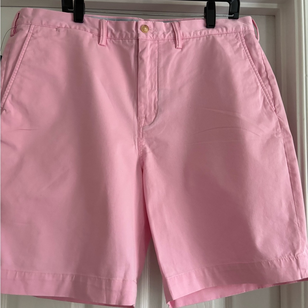 Ralph Lauren Light Pink Flat Front Chino Shorts